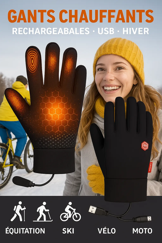 Gants Chauffants Électriques USB Liméa