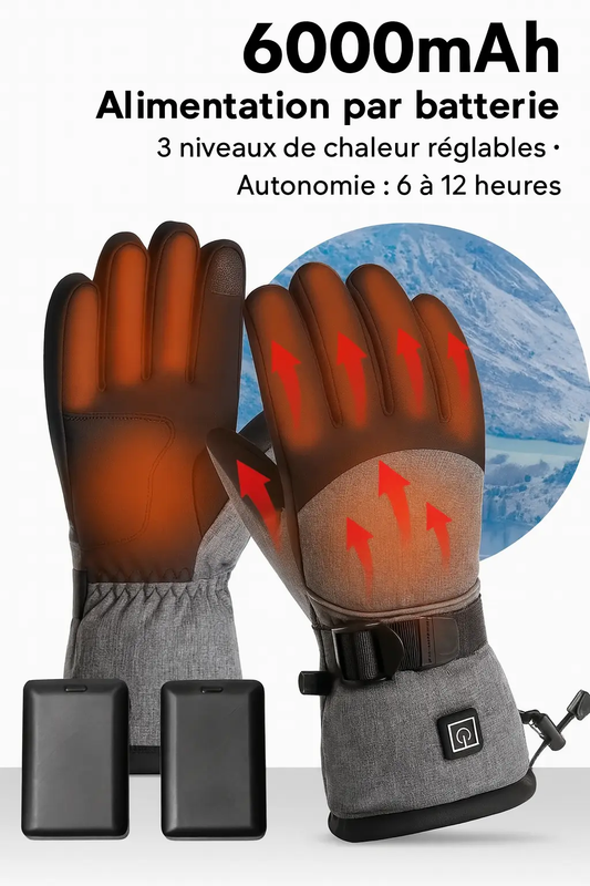 Gants tactile Chauffants Électriques Liméa
