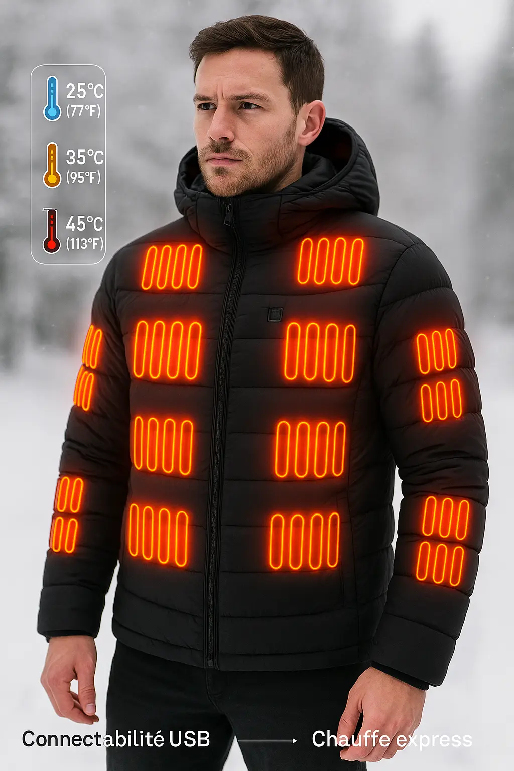 Veste chauffante USB critères choix : Guide complet pour l’hiver 2024 - Liméa